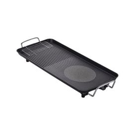 PN POONGNYUN Wide Non-Stick Die-Cast Grill Pan – 2000W Electric 63cm Wide Grill | 5-Level Temperature Control | Dual Cooking Surface, Includes Stainless Tray & Oil Dish